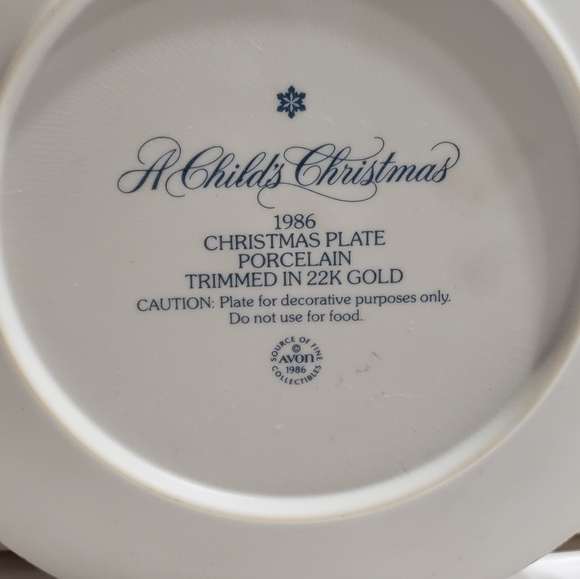 1986 Avon collector plate - Picture 3 of 3